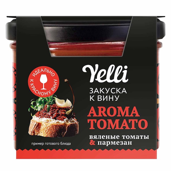 Топпинги Yelli Aroma tomato для брускетт 100гр пэт