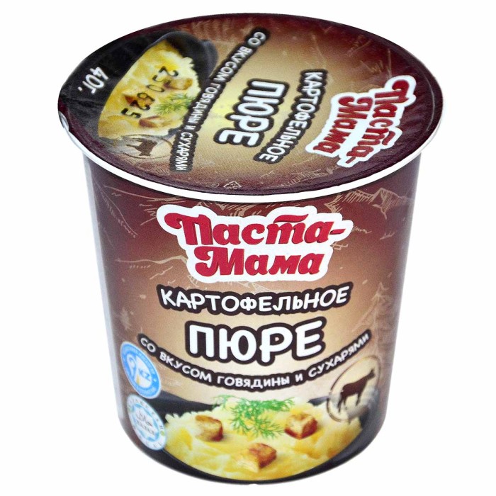 Пюре картофельное Паста Мама со вкусом говядины 40гр