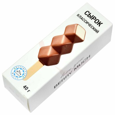 Сырок глазированный Berry Much Классический в бельгийско-молочном шоколаде 40гр к/у