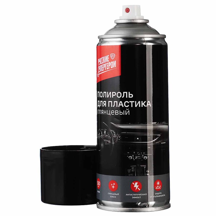 Полироль NG для пластика глянцевый с антистатиком, аэрозоль 520мл арт727-033