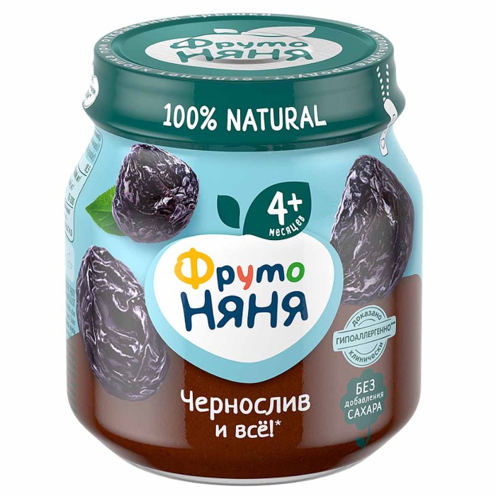 Пюре ФрутоНяня чернослив с 4мес 100гр ст/б