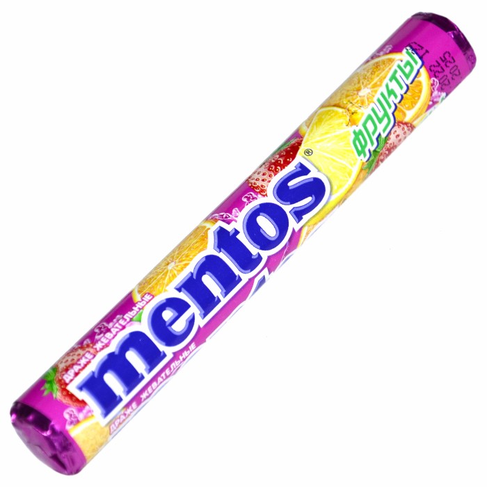 Драже жевательное Mentos Фрукты 37.5гр м/у