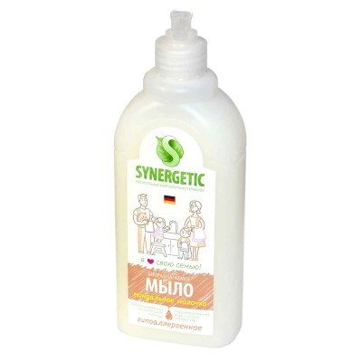 Мыло жидкое Synergetic Миндальное молочко 500мл дозатор