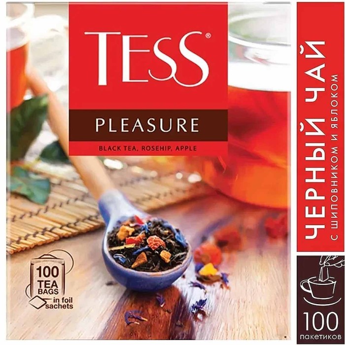 Чай Tess Pleasure черный 100*1.5гр к/у