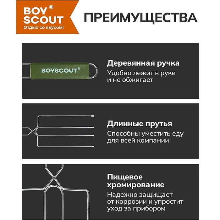 Вилка-гриль Boyscout для сосисок арт61256