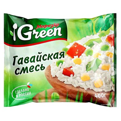 Смесь овощная Green Гавайская 400гр м/у