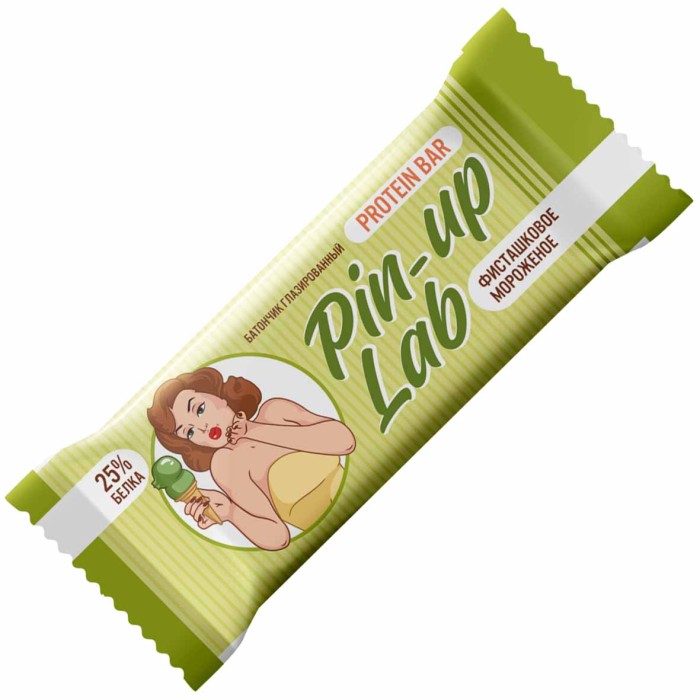 Батончик Pin Up Lab Фисташковое мороженое глазированный 40гр м/у