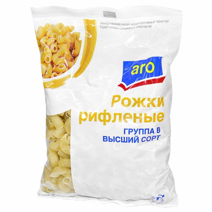 Макароны Aro рожки 400гр м/у