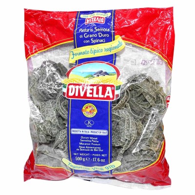 Макароны Divella Тальятелле со шпинатом 500гр м/у