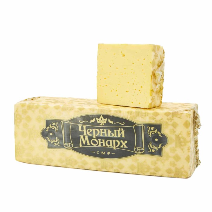Сыр Молочный мир Черный монарх с ароматом топленого молока 45% брус