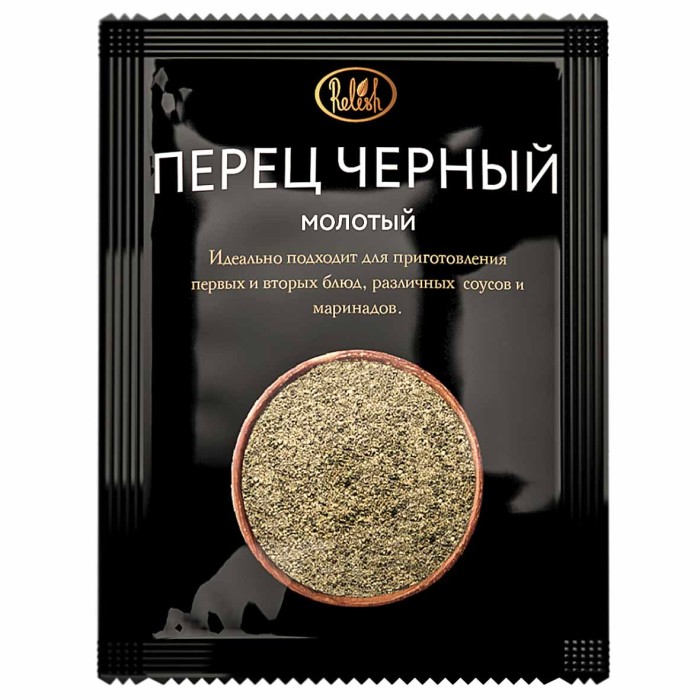 Перец черный Relish молотый 10гр м/у