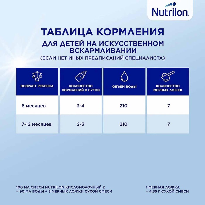 Смесь Nutrilon 2 кисломолочная с 6мес 350гр к/у