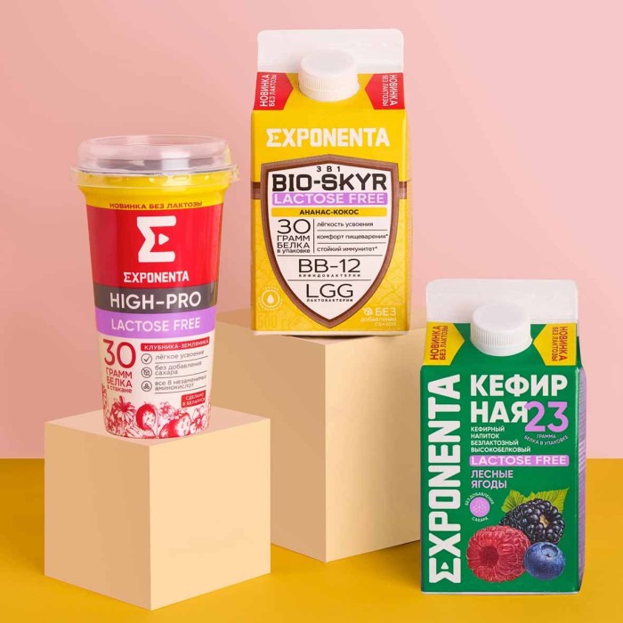 Напиток кисломолочный Exponenta High-Pro с высоким содержанием белка 250гр пэт