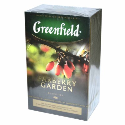 Чай Greenfield Barberry Garden черный 100гр к/у
