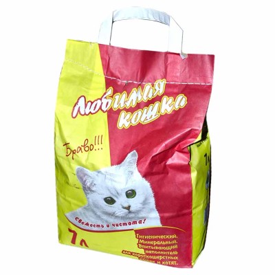 Наполнитель Любимая кошка Впитывающий для короткошерстных пород 7л м/у