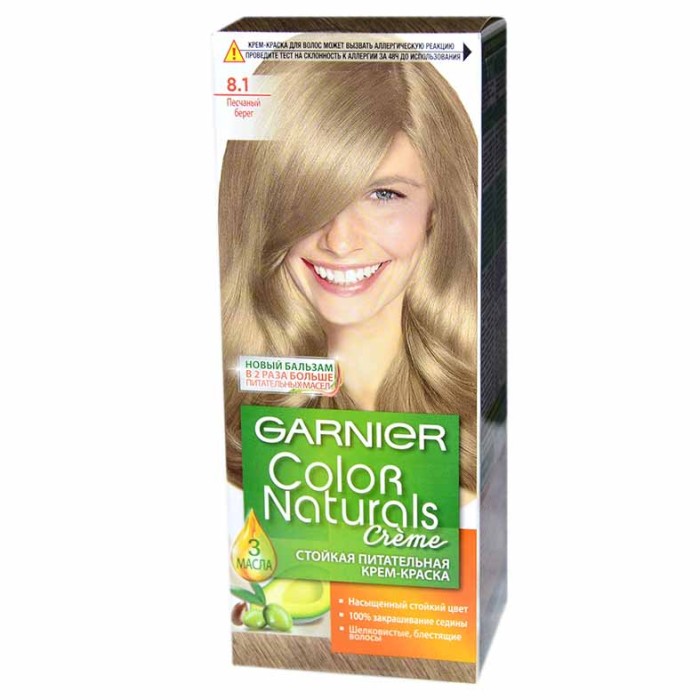 Краска для волос Garnier Color Naturals 8.1 Песчаный берег к/у
