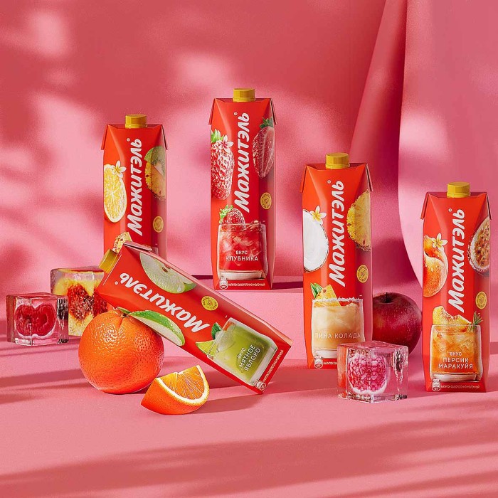 Напиток сывороточный Мажитель персик-маракуйя 950мл т/п