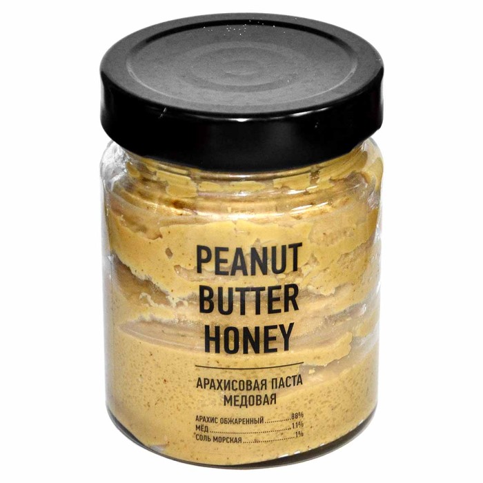 Паста арахисовая Arahis Project Honey с медом 235гр ст/б