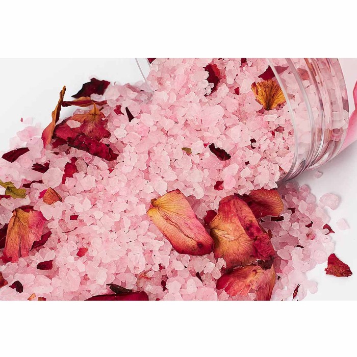 Соль для ванн Lolidom) с лепестками розы 550гр пэт