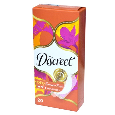 Прокладки ежедневные Discreet Multiform Deo Summer Fresh Single 20шт к/у