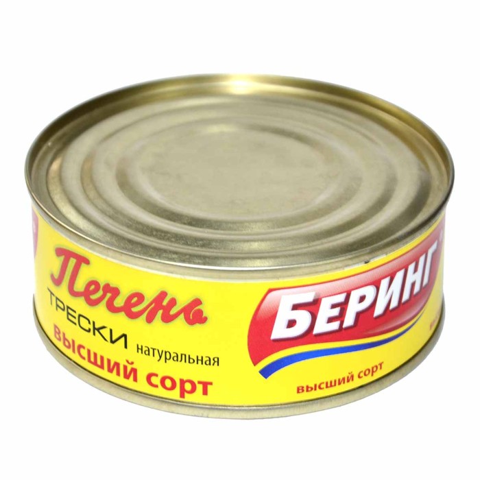 Печень трески Беринг в/с 230гр ж/б