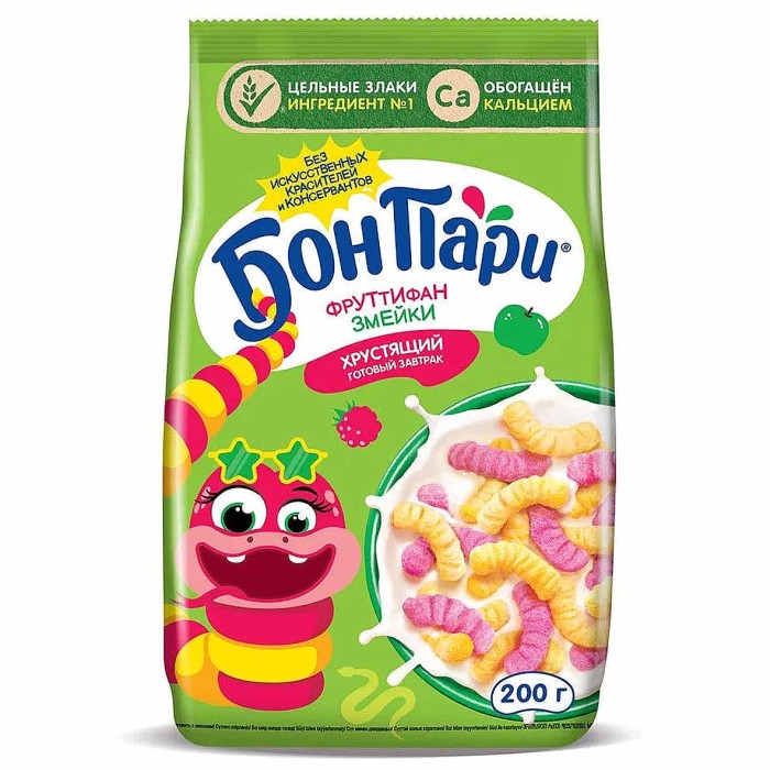 Завтрак готовый Бон Пари Змейки 200гр м/у