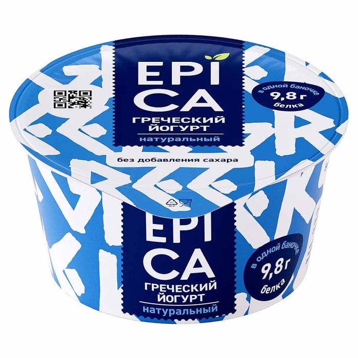Йогурт Epica Греческий 2,5% 130г пэт