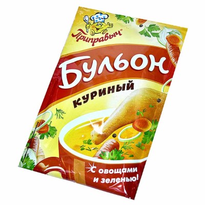 Бульон Приправыч куриный с овощами и зеленью 75гр м/у