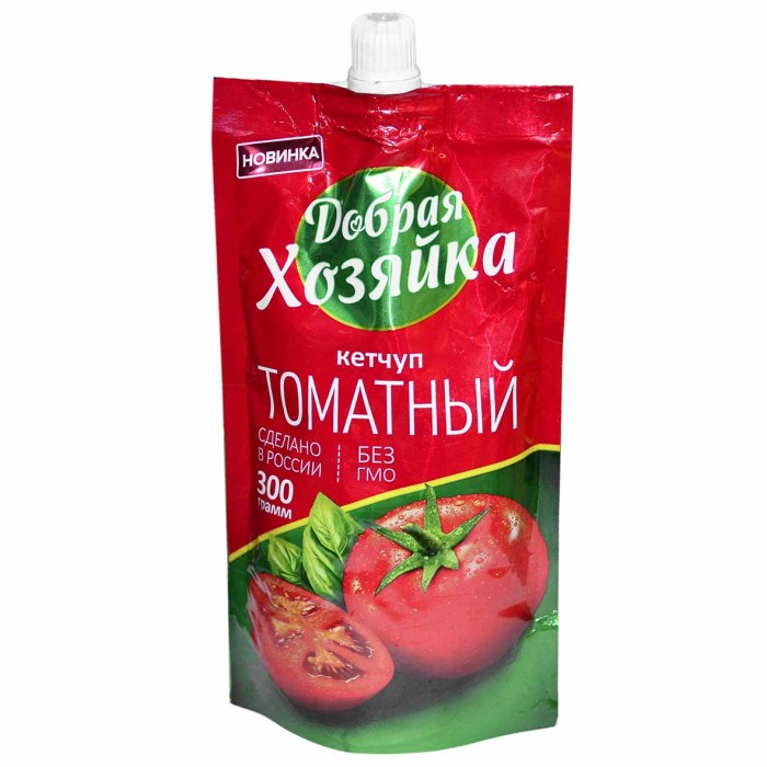 Кетчуп Добрая хозяйка Томатный 300гр д/п