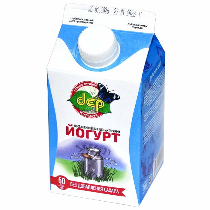 Йогурт питьевой ДЕПовский обогащенный бифидобактериями 2,5% 500гр т/п