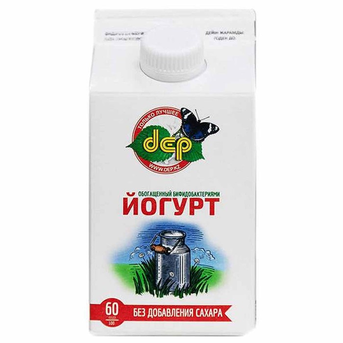 Йогурт питьевой ДЕПовский обогащенный бифидобактериями 2,5% 500гр т/п