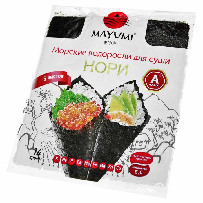 Нори для суши Mayumi 5 листов