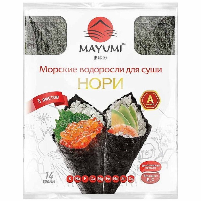 Нори для суши Mayumi 5 листов