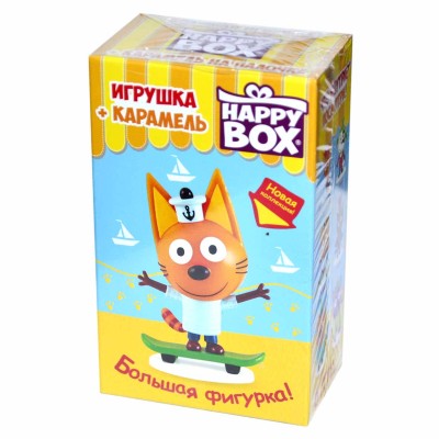 Карамель+фигурка Happy Box Три кота 30гр к/у