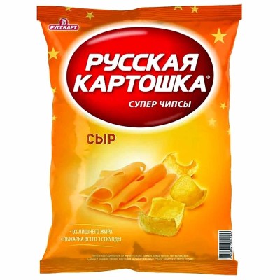 Чипсы Русская картошка вкус сыра 150гр м/у