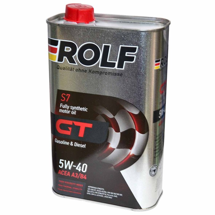 Масло моторное ROLF GT SAE 5W-40 API SN/CF 1л