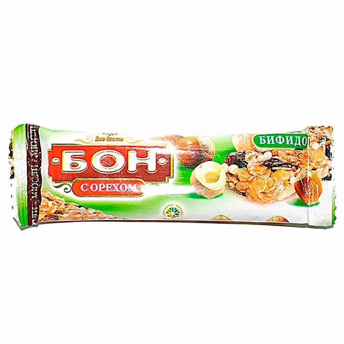 Батончик-мюсли Бон с орехом 30гр м/у