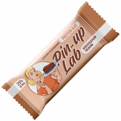 Батончик Pin Up Lab Шоколадный чизкейк глазированный 40гр м/у