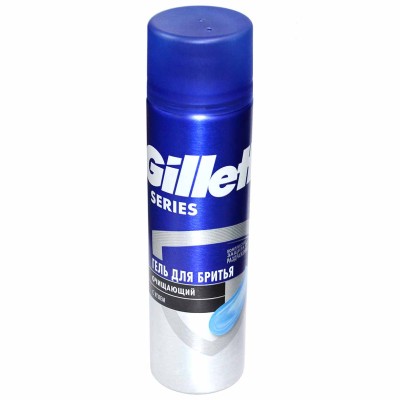 Гель для бритья Gillette очищающий с углем 200мл ж/б