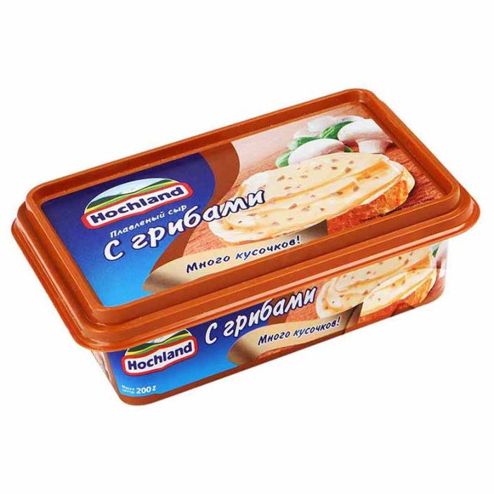 Сыр плавленый Hochland грибы 200гр пэт