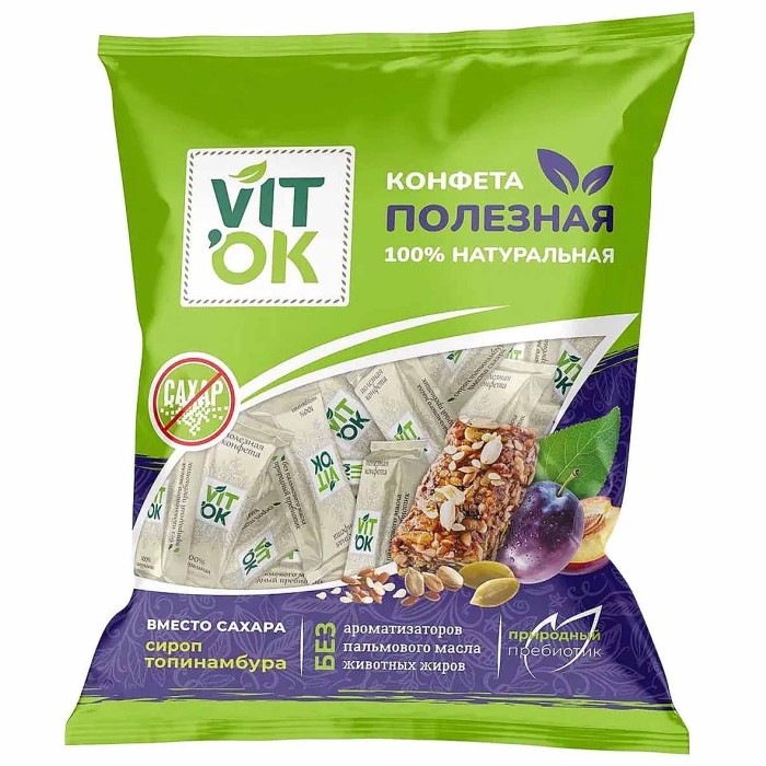 Конфеты VITok неглаз с топинамбуром 120гр м/у