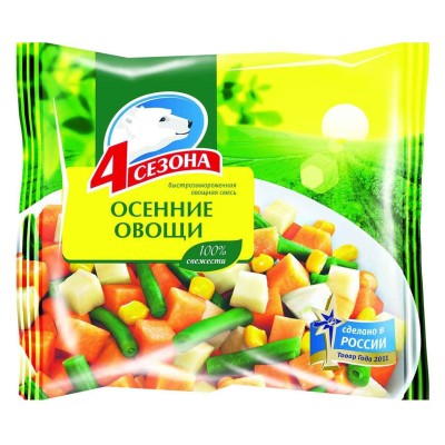 Овощи осенние 4 сезона 400гр м/у