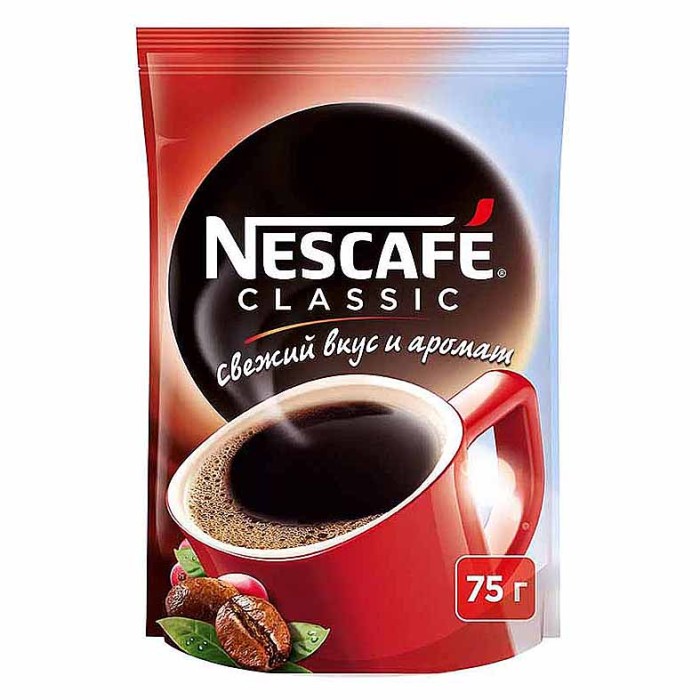 Кофе Nescafe Classic раст 75гр д/п