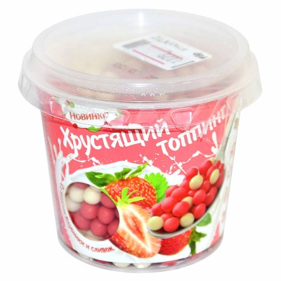 Топинг Терефимка хрустящий Клубника-сливки 80гр
