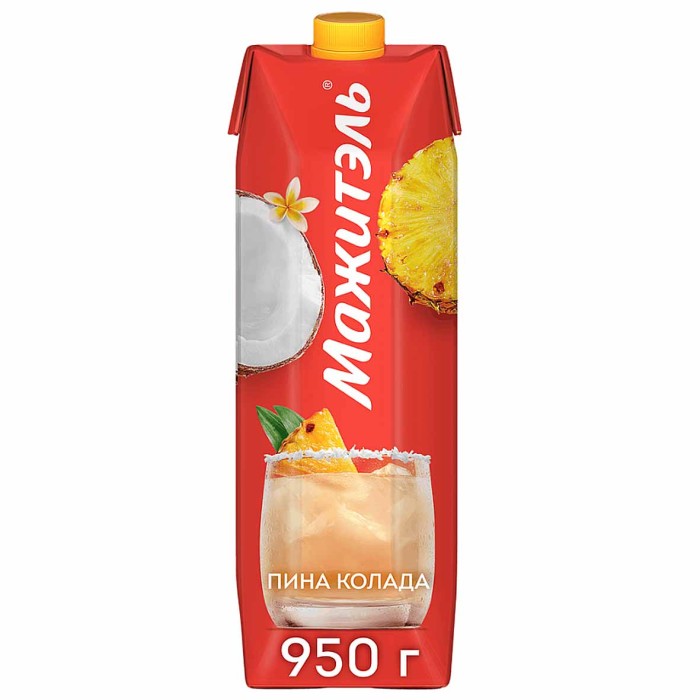 Напиток сывороточный Мажитель пина-колада 950мл т/п