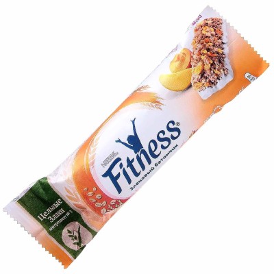 Батончик Nestle Fitness цельные злаки,абрикос,персик 23.5гр м/у