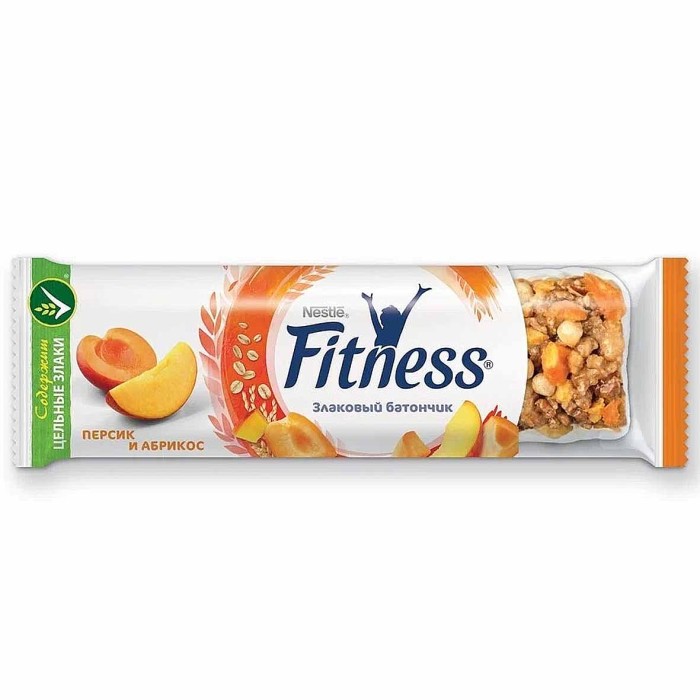 Батончик Nestle Fitness цельные злаки,абрикос,персик 23.5гр м/у