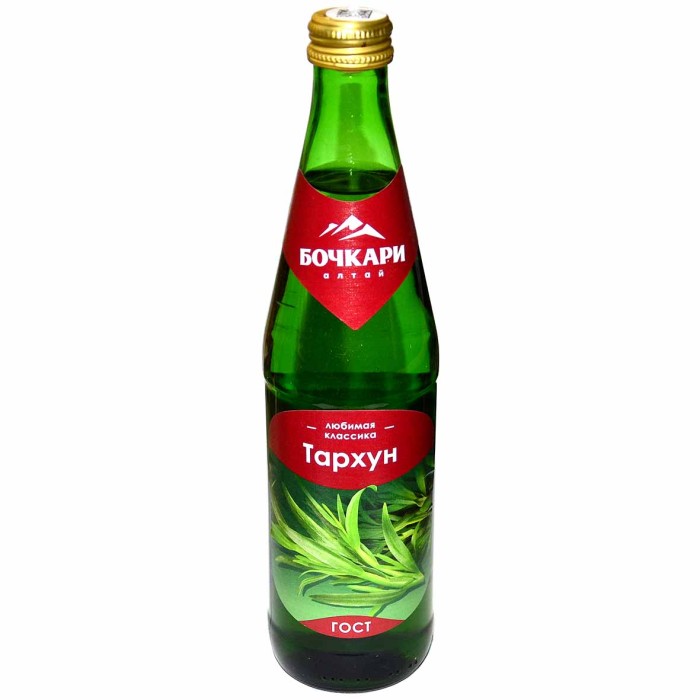 Напиток Бочкари Тархун ГОСТ 0,45л ст/б