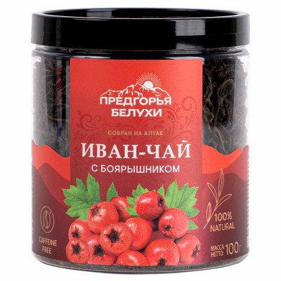 Напиток чайный Предгорья Белухи Иван-чай с боярышником 100гр пэт