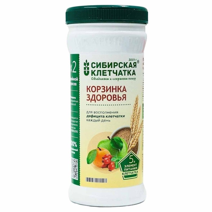 Клетчатка Сибирская Клетчатка Корзина здоровья 280гр пэт